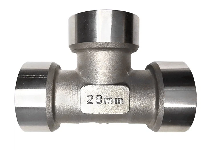 Investment Cast Stainless Steel Tee Fitting