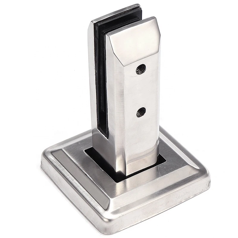 Polishing Stainless Steel Rectangle Glass Clamp